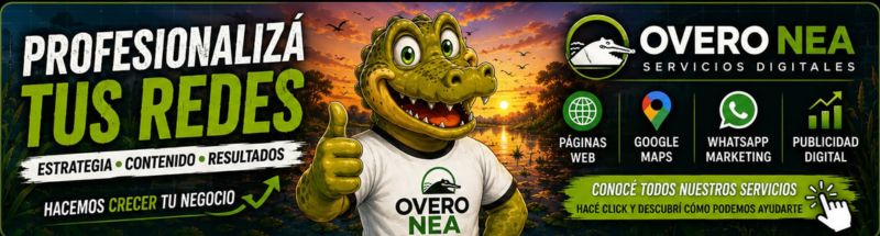Overo NEA Servicios Digitales: profesionalizá tus redes. Páginas web, Google Maps, WhatsApp marketing y publicidad digital
